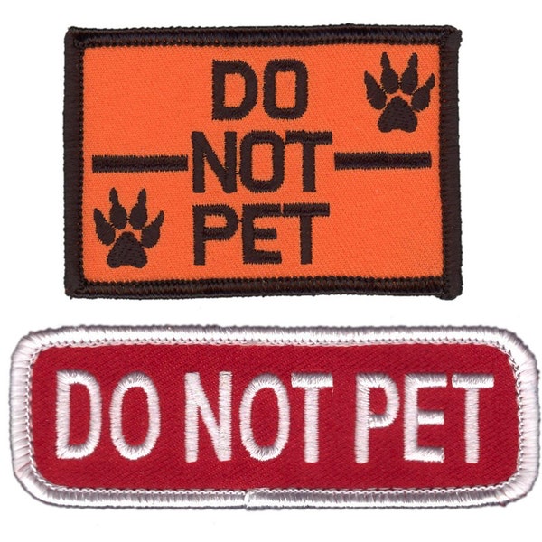 Écusson Do Not Pet - Harnais pour petit chien