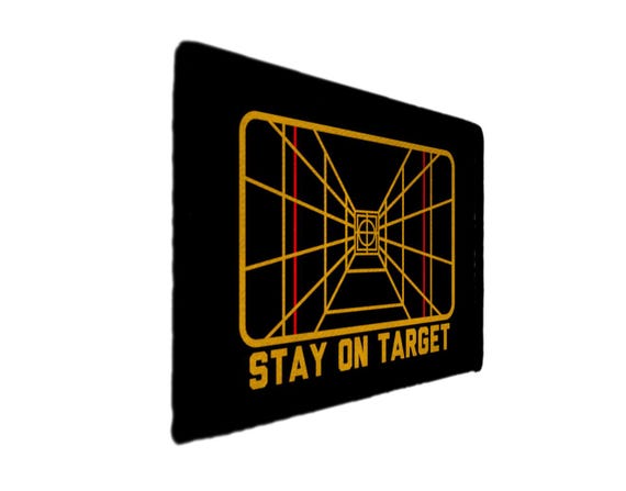 thumbnail interactive-video image 1 of Stay On Target Embroidered Tactical Patch – Hook & Loop Backing – Military Style Badge 1 of 3