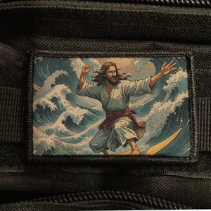 Surfing Jesus Kanagawa Waves Patch
