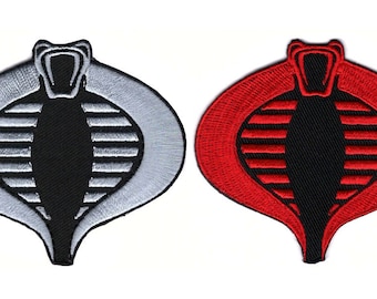 3.5 Inch Joe Uniform Patch Cobra Command Embroidered Iron/Sew-On Badge DIY Cosplay Emblem Embroidery G.I 