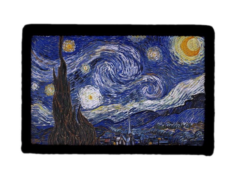 Van Gogh Paintings Skeleton Starry Night Patch - Etsy
