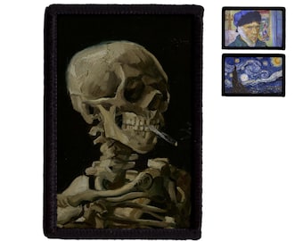Van Gogh Paintings Skeleton Starry Night Patch