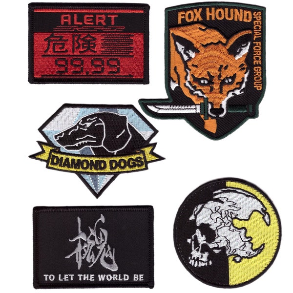 Diamond Dogs Red Alert Fox Hound Collectible Patch