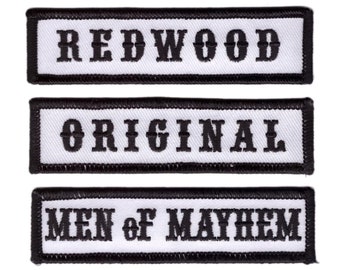 Sons Of Anarchy Redwood Original Iron On Patch Set Sons Of Anarchy Redwood Original Iron On Patch Set