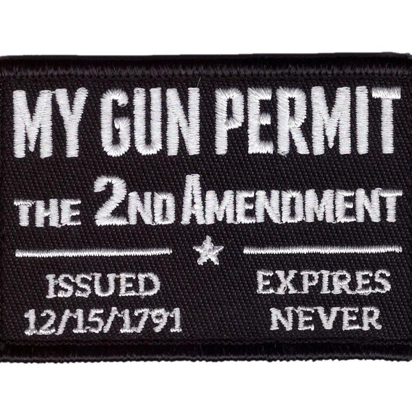 2nd Amendment My Gun Permit Morale Patch
