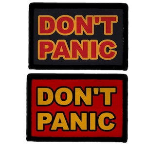 Don't Panic Hitchhiker Galaxy Patch