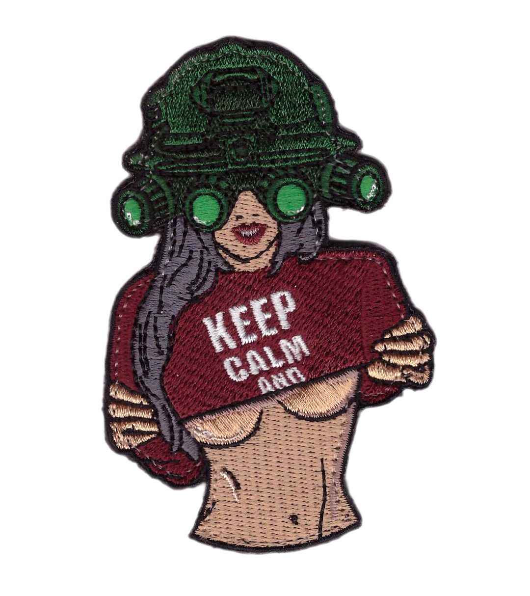 Keep Calm and Reload Funny Patch PVC Removable Emblem Brown Patches for  Morale - Helia Beer Co