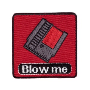 Blow Me Humor Game Old School Patch