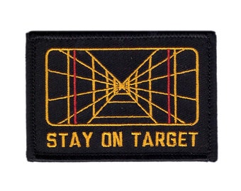 Stay On Target Rebel Jedi Motivational Patch