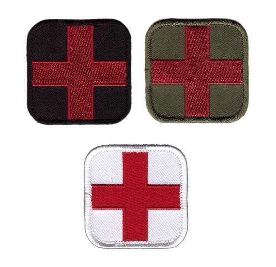 Medic Cross EDC Bag First Aid Iron on / With VELCRO® BRAND Hook