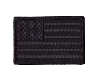 Black Ops - USA American Flag Blackout Patch