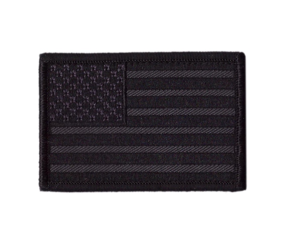 Tactical USA Flag Patch - All-Black