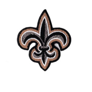 New Orleans Saints NFL Iron On Embroidered Patch Brown Unisex
