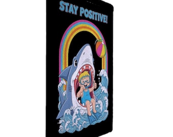Stay Positive Motivational Skeleton Monkey Croc Patch