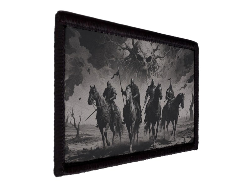 4 Horsemen of Apocalypse War Plague Famine Patch (3x2 Inches) - Etsy