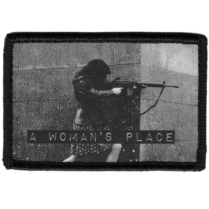 Woman Place Freedom Fighter Morale Patch for VELCRO® BRAND Hook Fasteners