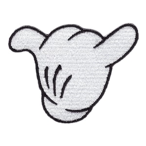 Shaka Hang Loose Hand Surfer-patch