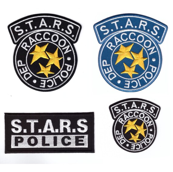 STARS Raccoon Police Biohazard Resident Evil VELCRO® BRAND Hook Fastener Patch 