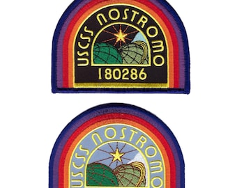 Schwarz - Blauer USCSS Nostromo Crew Kostüm Aufnäher