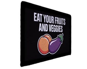 Eat Your Fruits and Veggies Peach Eggplant Patch