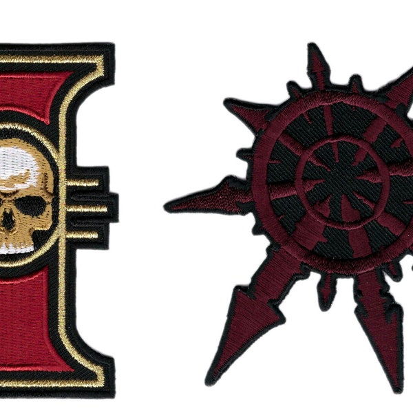 Chaos Star + Imperial Inquisition Skull Costume Patch
