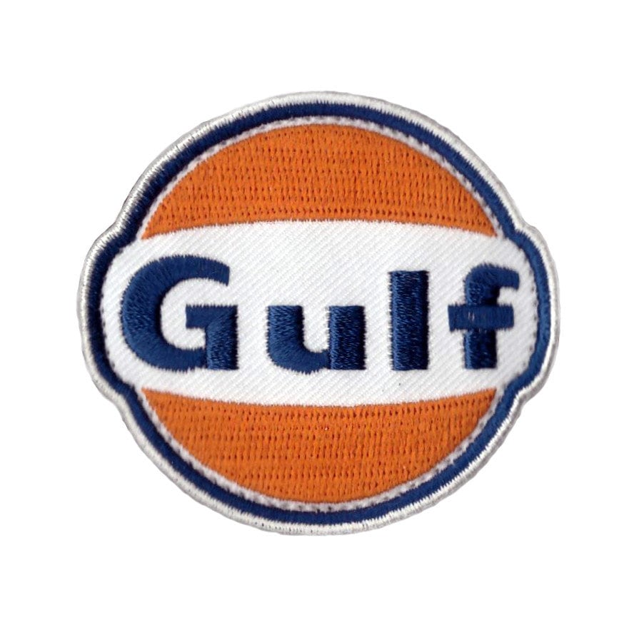 GULF Gas Fuel Oil Mechanic Garage Racing Checkered Flags Iron - Etsy