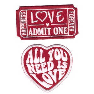 All you need is Love Heart Punk Rockabilly Tattoo Decorative Patch