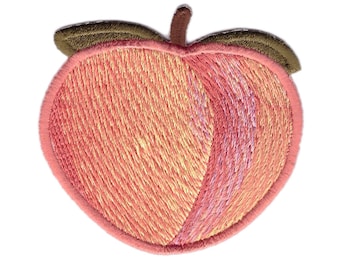 Peach Fruit Cartoon Booty Punk Jacket Decorative Girl Patch