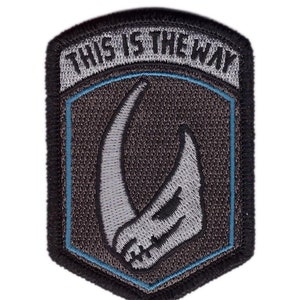 This Is the way Patch Mando Mudhorn Skull Morale Tactical