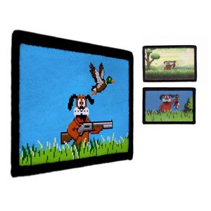 Duck Hunter Dog Old School Gamer Morale Patch