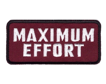 Maximum Effort Reflective Deadpool Hook Patch 2PC Bundle 3.0 inch