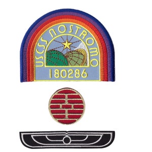 3pc set - Blue ALIEN Movie Weyland USCSS Nostromo Crew Costume Patches