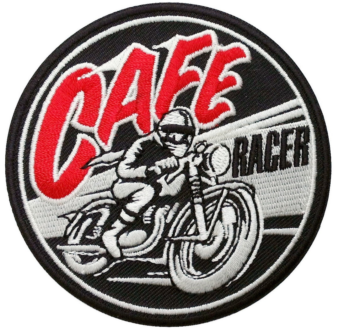 Cafe Biker Racer Motorcycle Old School Patch - Etsy