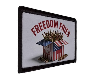 Freedom Fries Bullets 2A Humor Patch