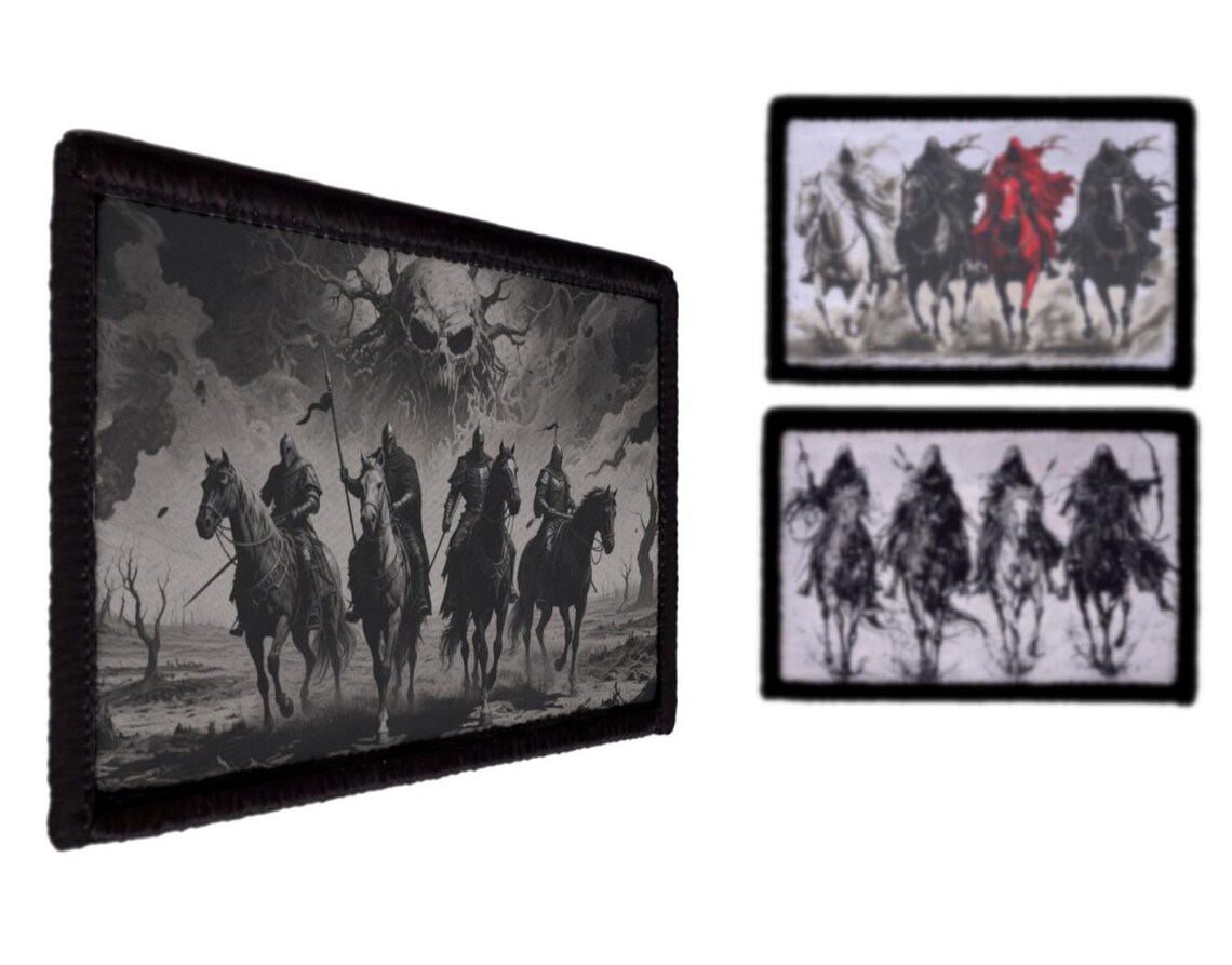 4 Horsemen of Apocalypse War Plague Famine Patch (3x2 Inches) - Etsy