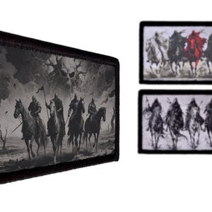 4 Horsemen of Apocalypse War Plague Famine Patch (3x2 inches)