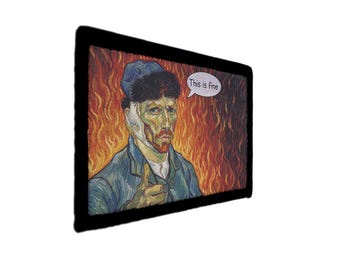 Van Gogh Esto está bien Artista torturado Parche del basurero en llamas
