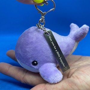 BTS ARMY Purple Whale Keychain