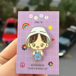 BTS Bucket Hat Hobi Enamel Pin