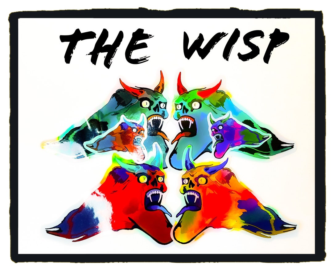 Wisp Stickers Holographic Stickers Laptop Stickers Jumbo - Etsy
