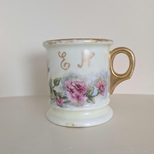 Monogram Victorian Style Shaving Mug