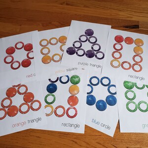 Formas y Colores/ Anillos y Monedas / Waldorf / Obra Montessori imagen 7