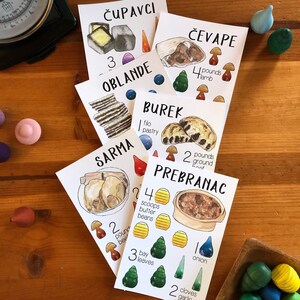 Mandala Receptkaarten/Servische Keuken/Waldorf Recepten/Montessori Werk