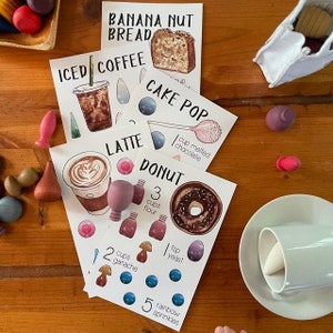 Mandala Receptkaarten / KOFFIESHOP Keuken / Waldorf Recepten / Montessori Werk