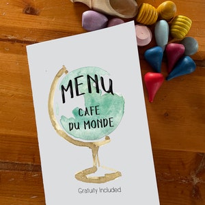 Cafe De Monde Menu /Mandala Recipe Cards / Waldorf Recipes / Montessori Work