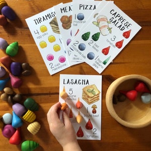 Schede Ricette Mandala / Cucina Italiana / Ricette Waldorf / Lavoro Montessori