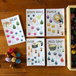 Mandala Recipe Cards / Japanese Cuisine / Waldorf Recipes / Montessori Work image 4