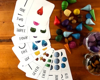 Aprendizaje de números / Grapat Mandala / Waldorf / Trabajo Montessori