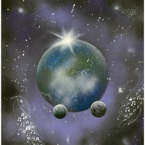 Muurafdrukken met ruimtethema voor de slaapkamer, hoogwaardige kosmische kunstwerken voor thuiskantoor, Galaxy-muurkunst voor een statementstuk,
