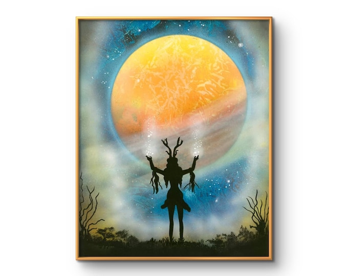 Goddess, Feminine Art, Original Art Print, Visionary Art,